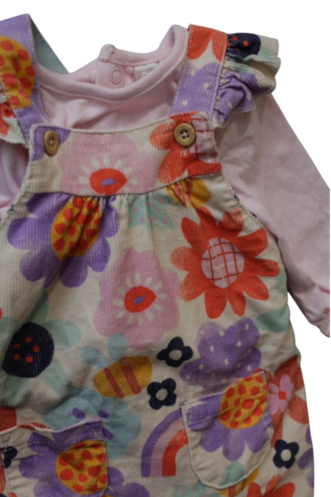 Jack & Milly Overalls & Bodysuit, Pink, 000