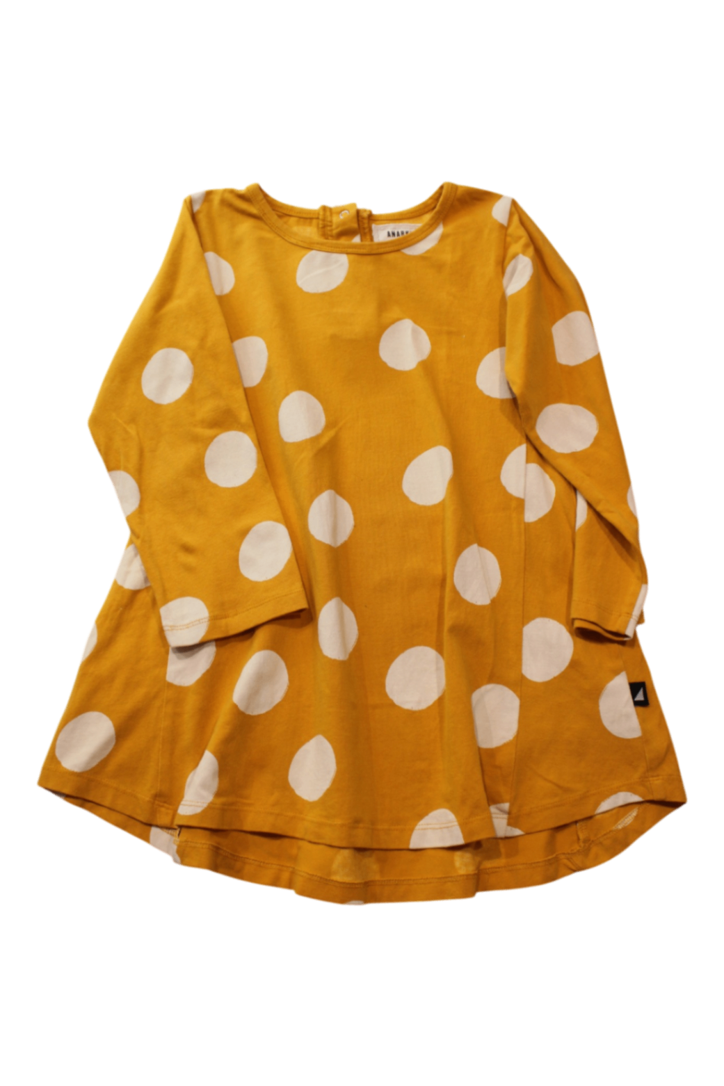 ANARKID Dress, Mustard Yellow, 6