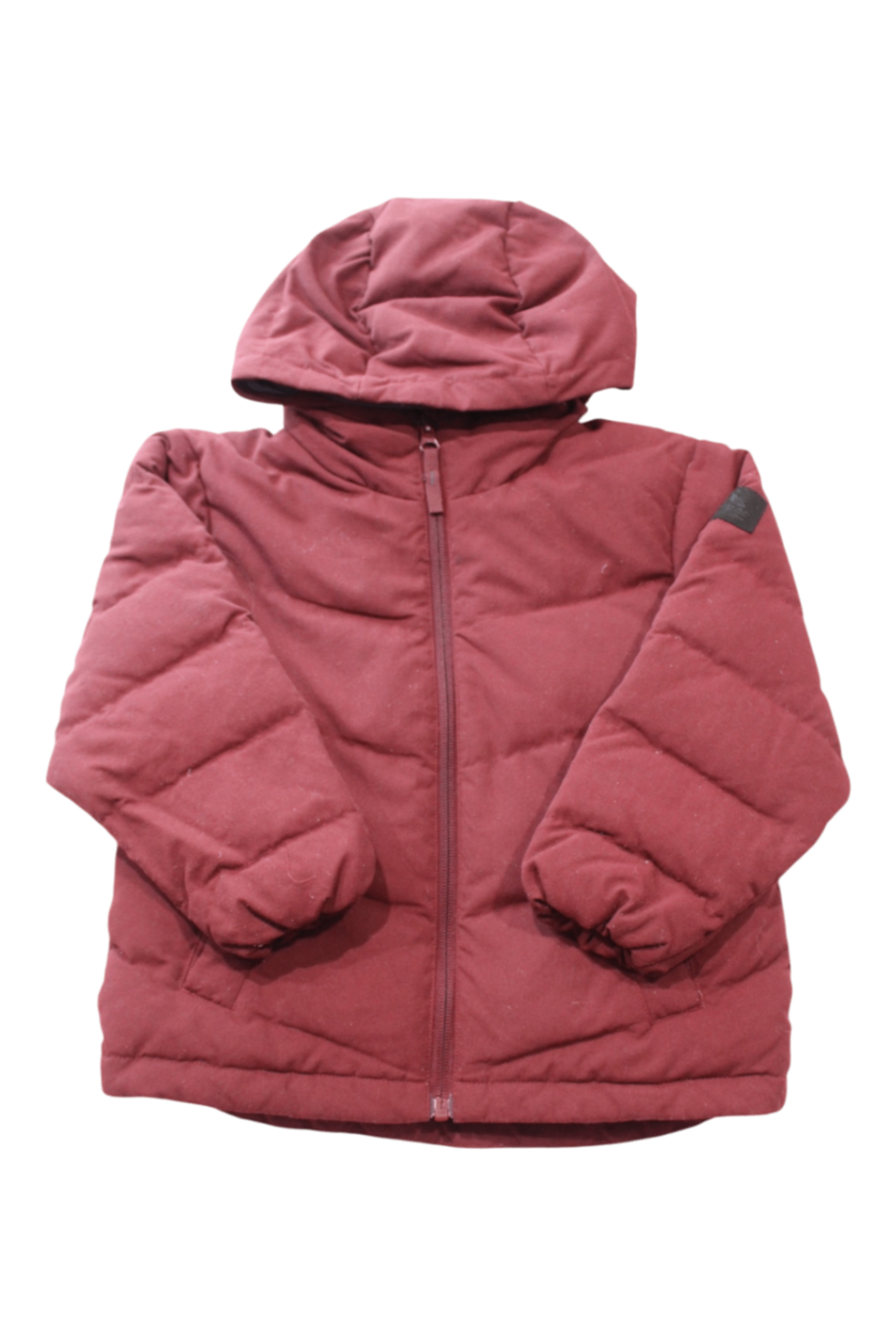 Macpac Puffer Jacket, Maroon, 3