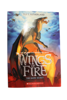 Wings of Fire Book, Blue, red, orange and black,