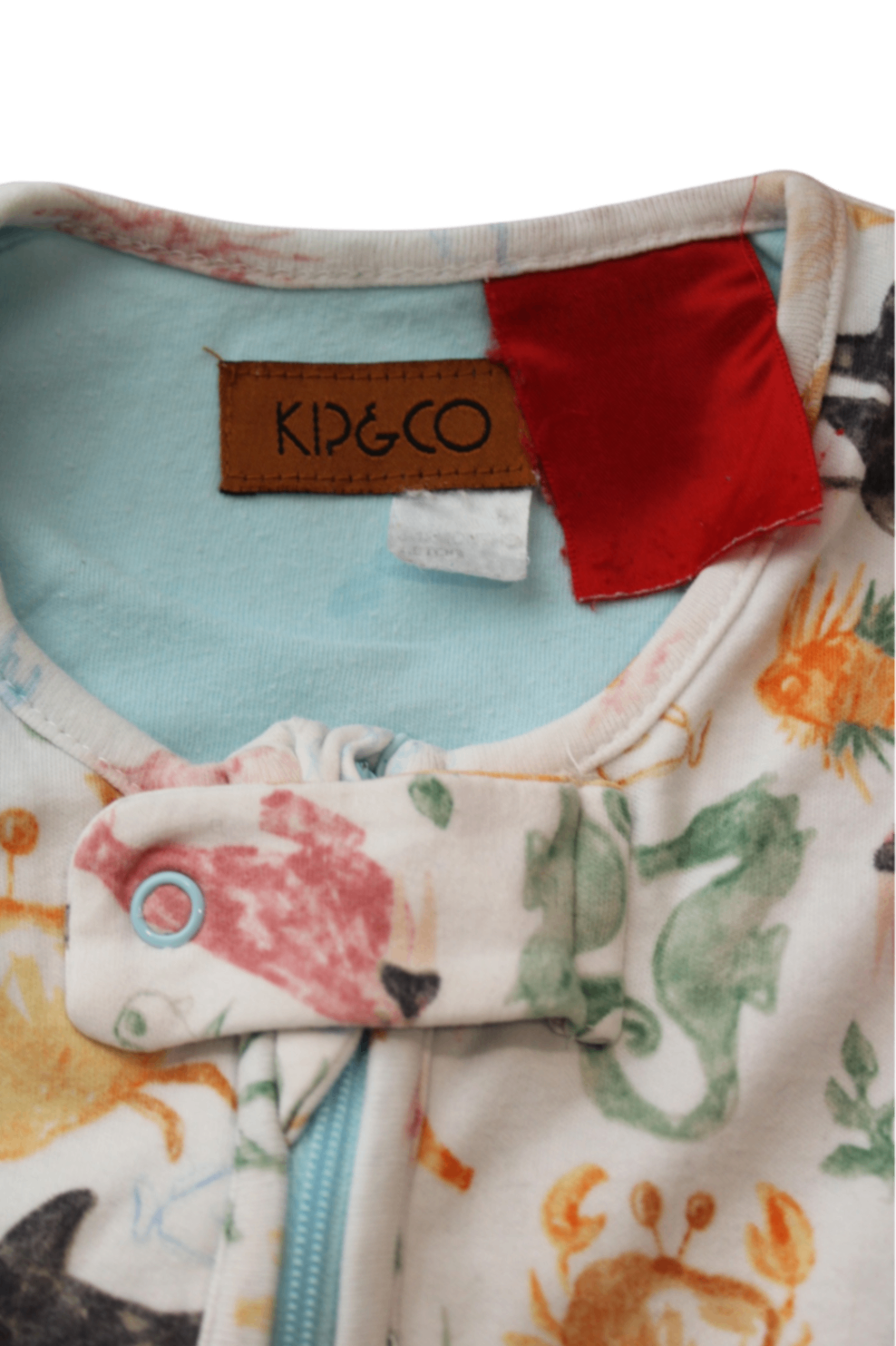 Kip&Co Boilersuit, Cream multicolour, 3-12M