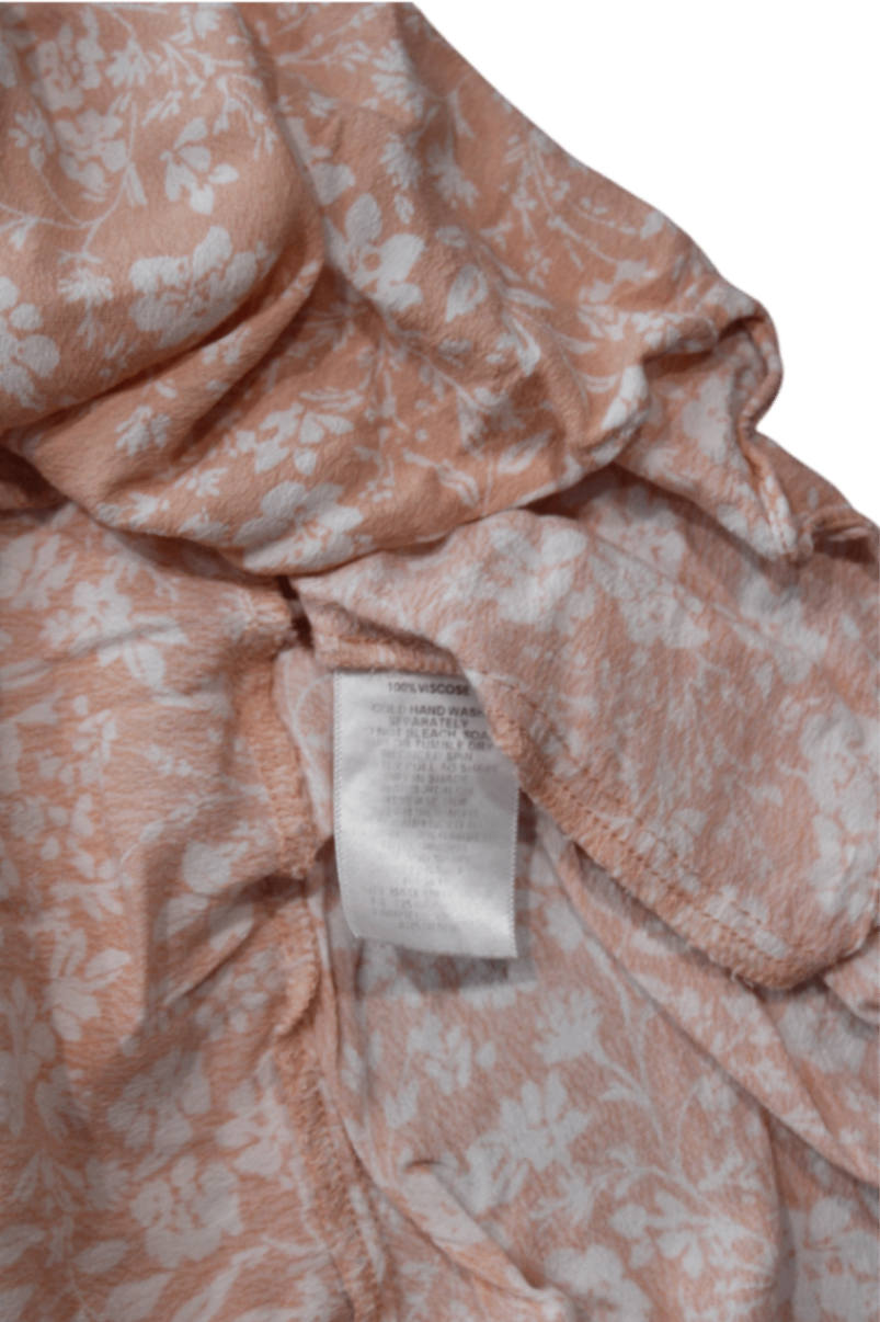 Ripe Nursing Dress, Peach and White, Large/14