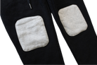 Minti Pants, Black/grey knee patches, 8