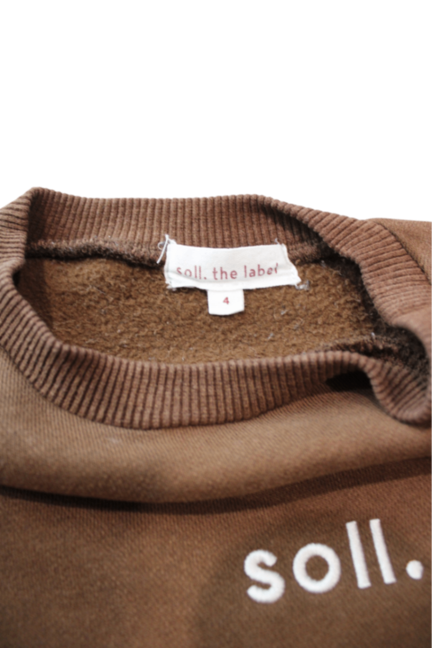 Soll. The Label Jumper, Brown, 4