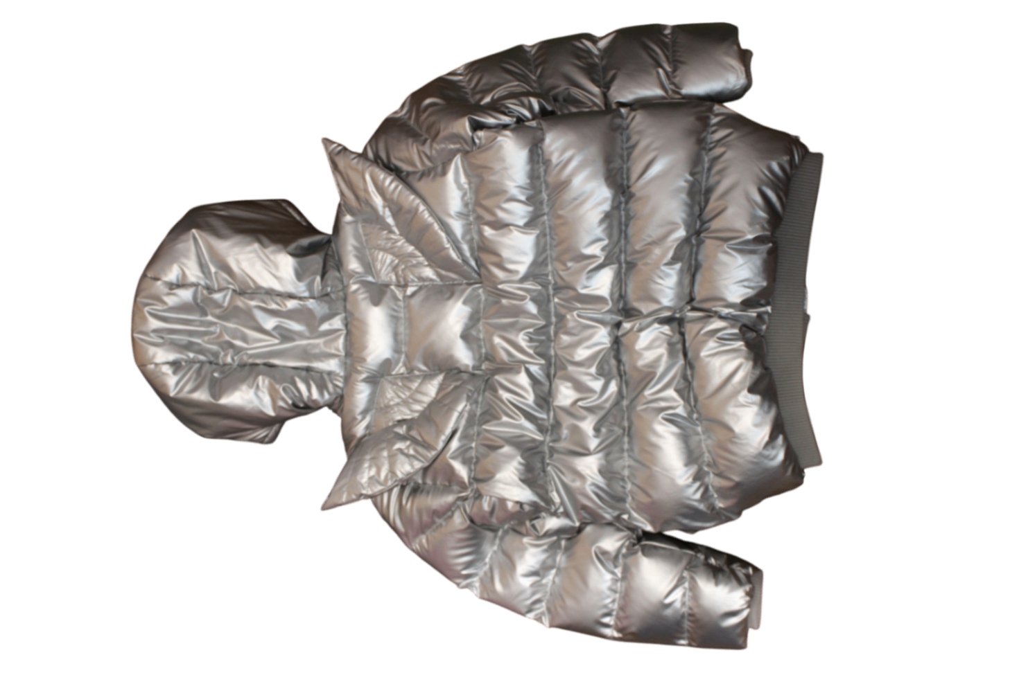 Rock Your Kid Puffer Jacket, Silver, 8