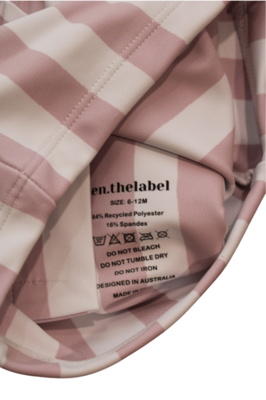 En. The Label Tracksuit Set, Pink and White, 6-12M