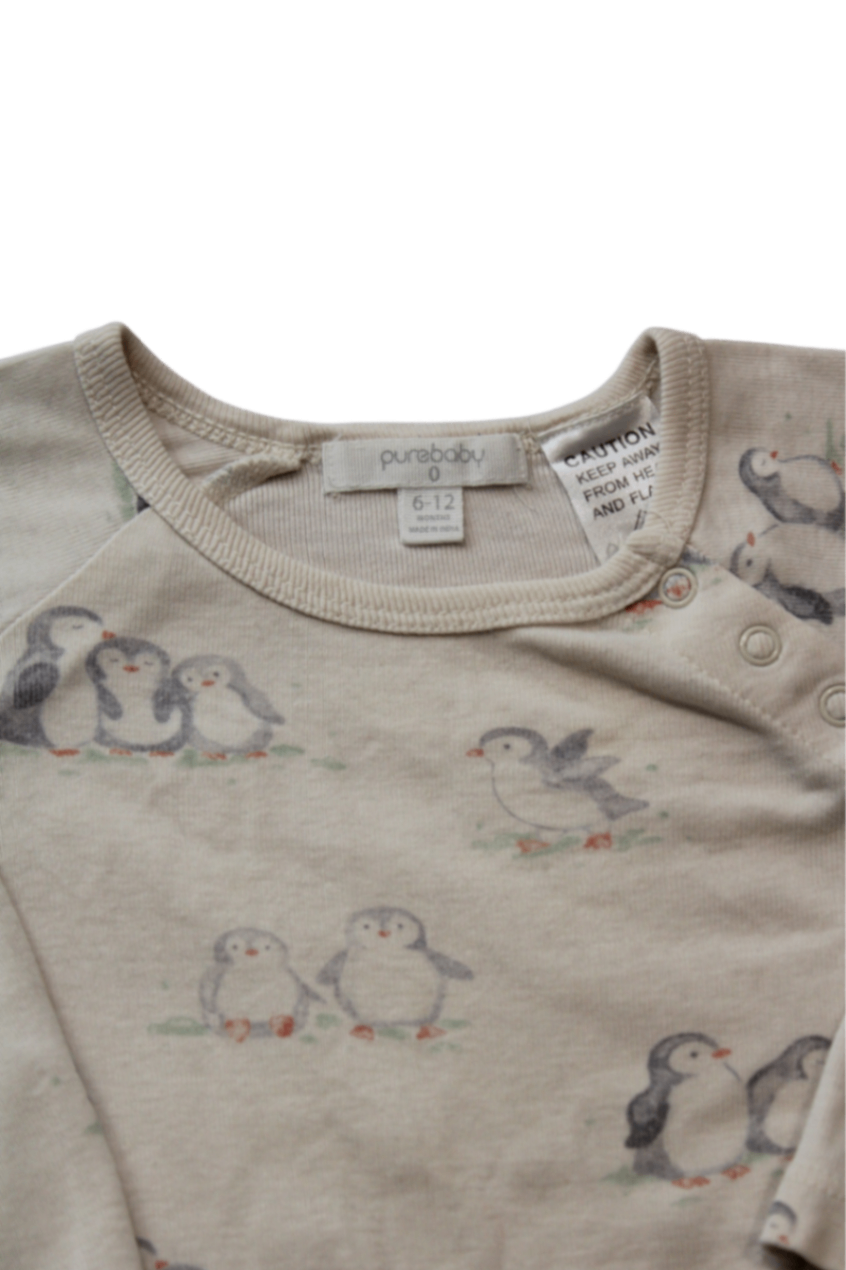 Purebaby Bodysuit, Beige, 0 / 6-12 months