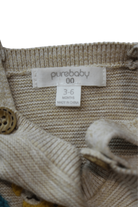 Purebaby Overalls, Beige, 00 / 3-6 months
