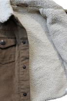 Purebaby Jacket, Brown Cord/Cream sherpa, 3