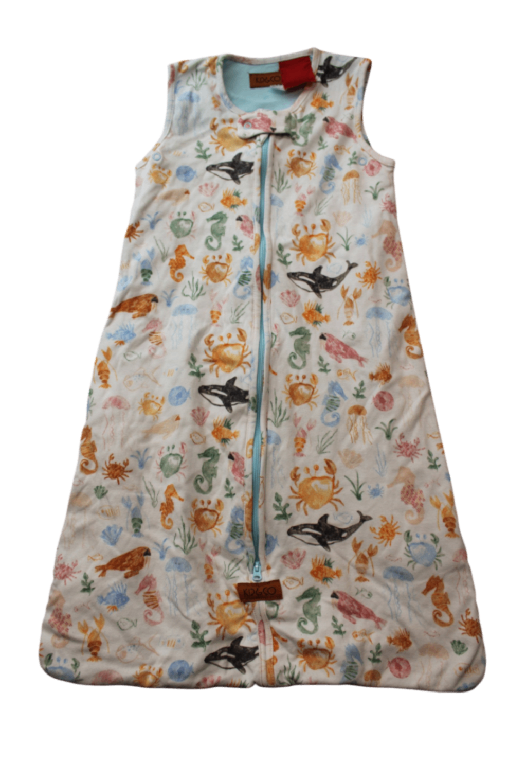 Kip&Co Boilersuit, Cream multicolour, 3-12M