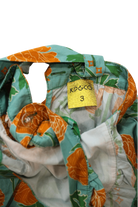 Kip&Co Dress, Mint green with orange and green floral print, 3