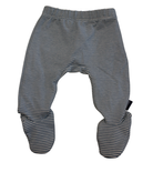 Pappe Footed leggings, blue stripe, 0000