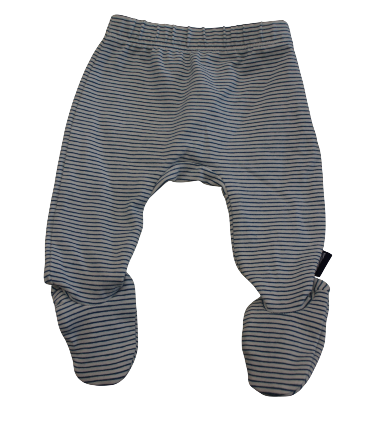 Pappe Footed leggings, blue stripe, 0000