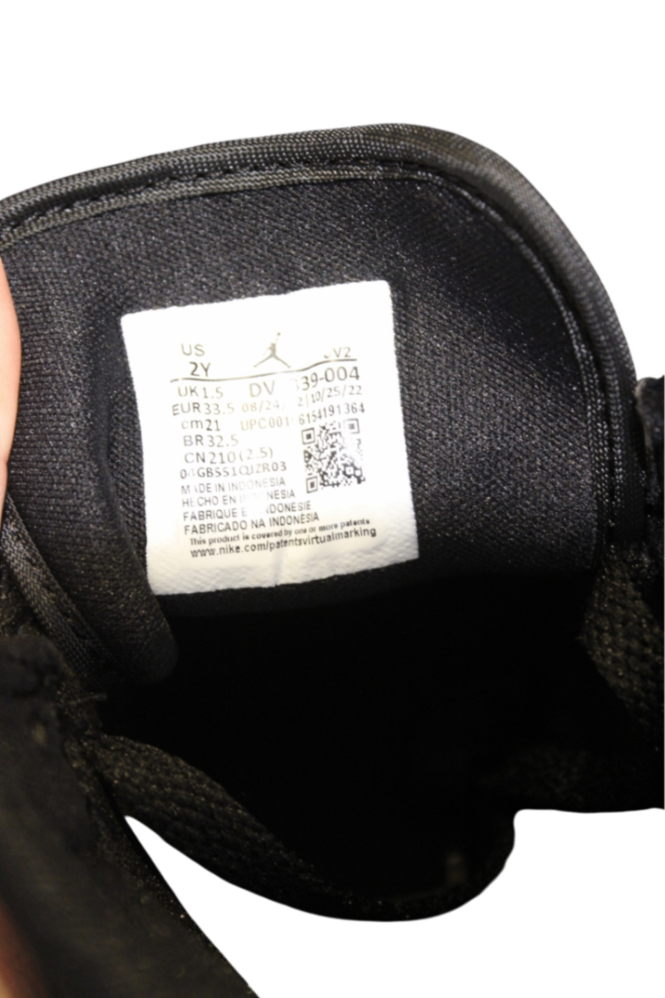 Nike Sneakers, Black, 2Y / EUR 33.5 / cm21