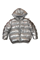 Rock Your Kid Puffer Jacket, Silver, 8