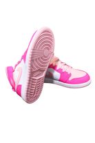 Jordan Sneakers, Pink and White, US 2Y / UK 1.5 / EUR 33.5 / CM 21.5