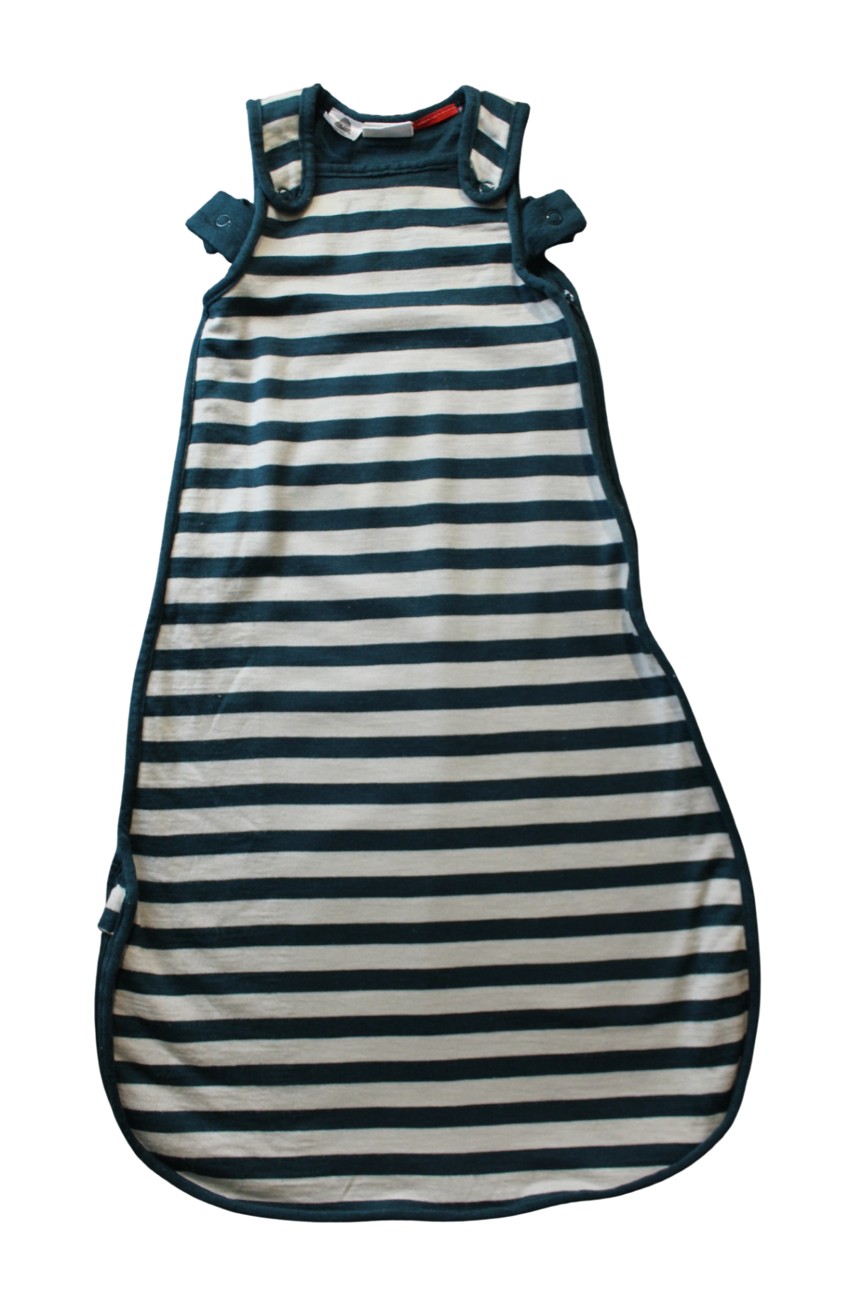 Milly & Milo Sleeping Bag, Forest green/cream stripe, 0-6M