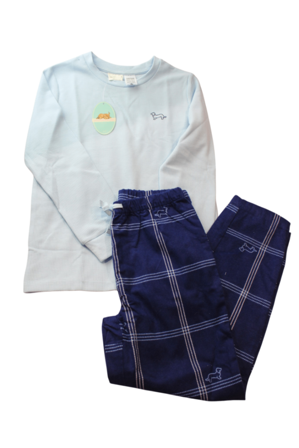 Peter Alexander Pajama Set, Light blue and navy, 8