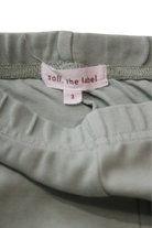 Soll. The Label Flared Leggings, Sage Green, 3