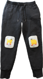 Minti Pants, Black/grey knee patches, 10