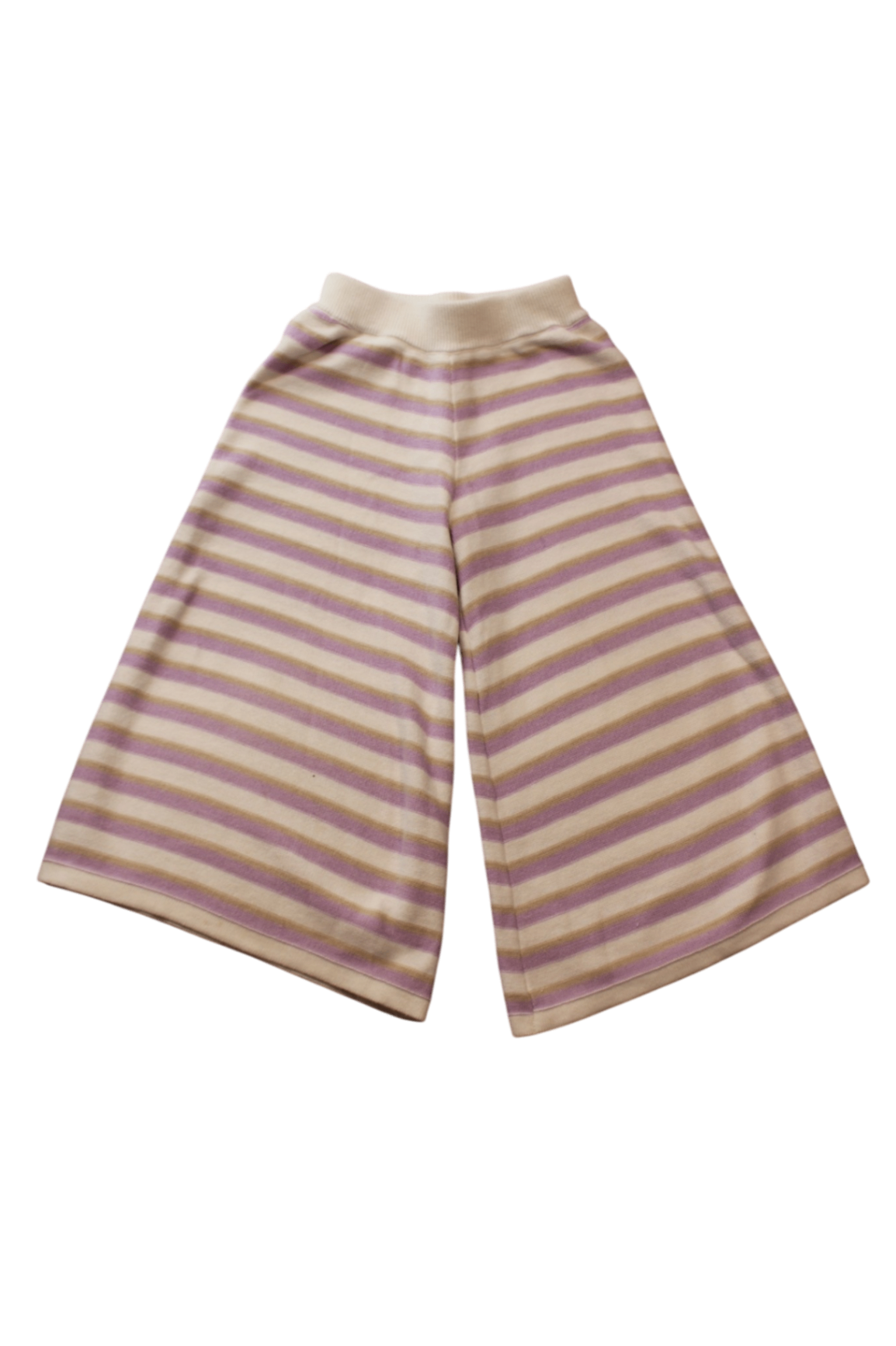 En. The Label Pants, Cream with purple and beige stripes, 3