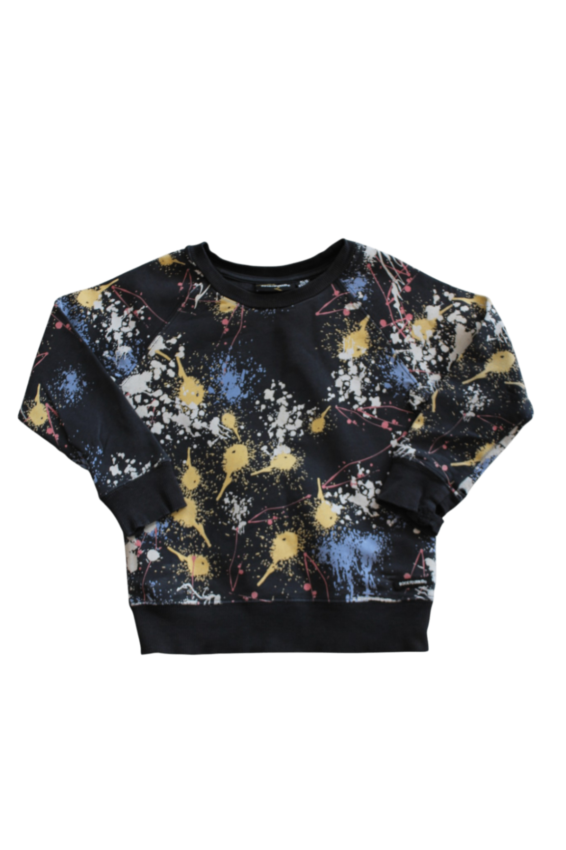 *Rock Your Kid Jumper, Black with multicolour splatter print, 2