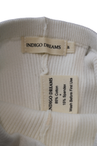Indigo Dreams Knit Leggings, Cream with Peach Floral Print, 3Y