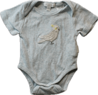 Purebaby Bodysuit, Light Blue and White, 0000