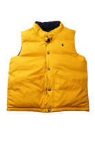 Polo Ralph Lauren Puffer Vest, Navy Blue and Yellow, 10-12