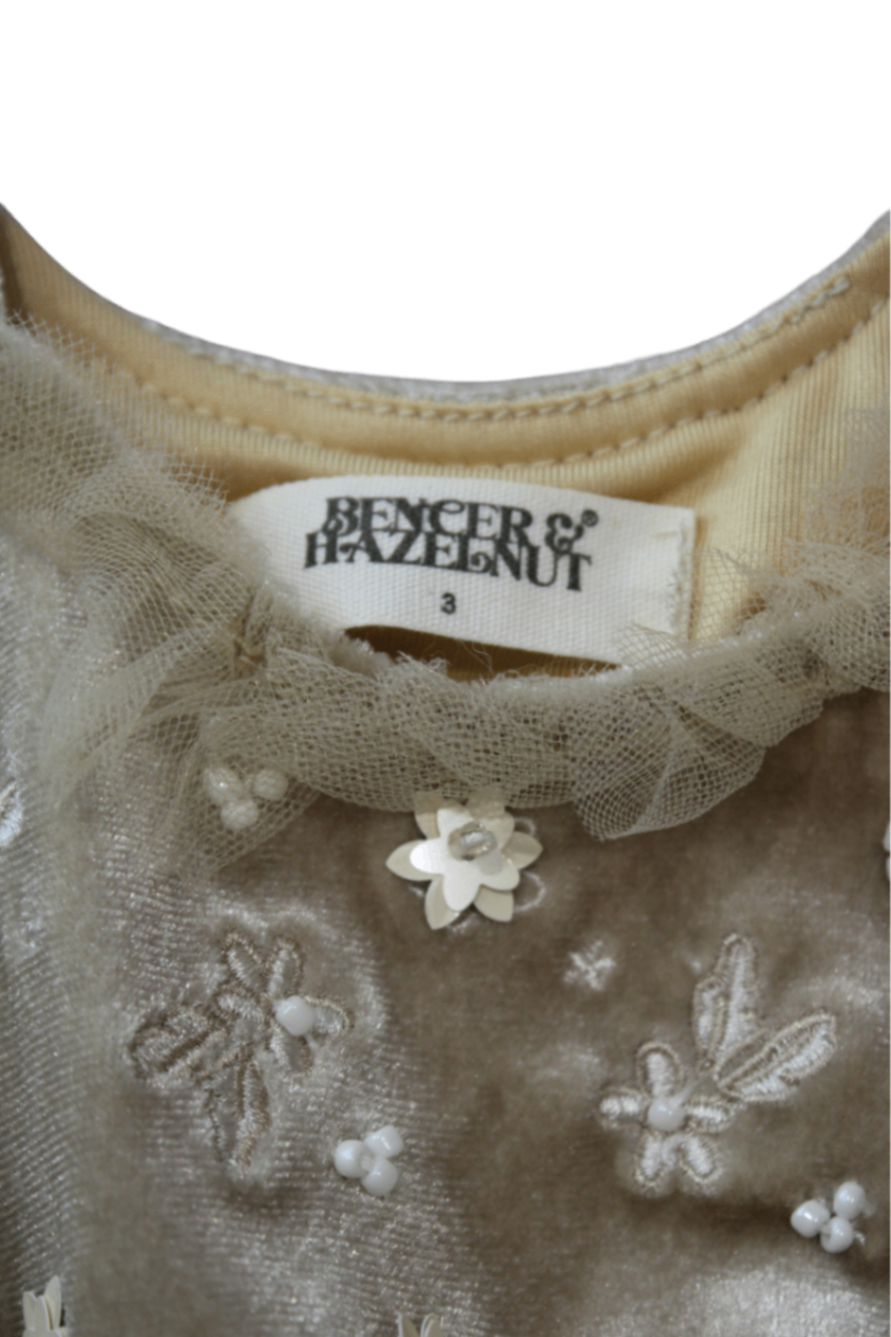 Bencer & Hazelnut Dress, Beige, 3