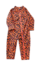 Cancer Council Sunsuit, Orange, black and pink, 0