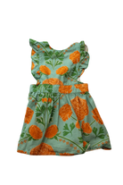 Kip&Co Dress, Mint green with orange and green floral print, 3