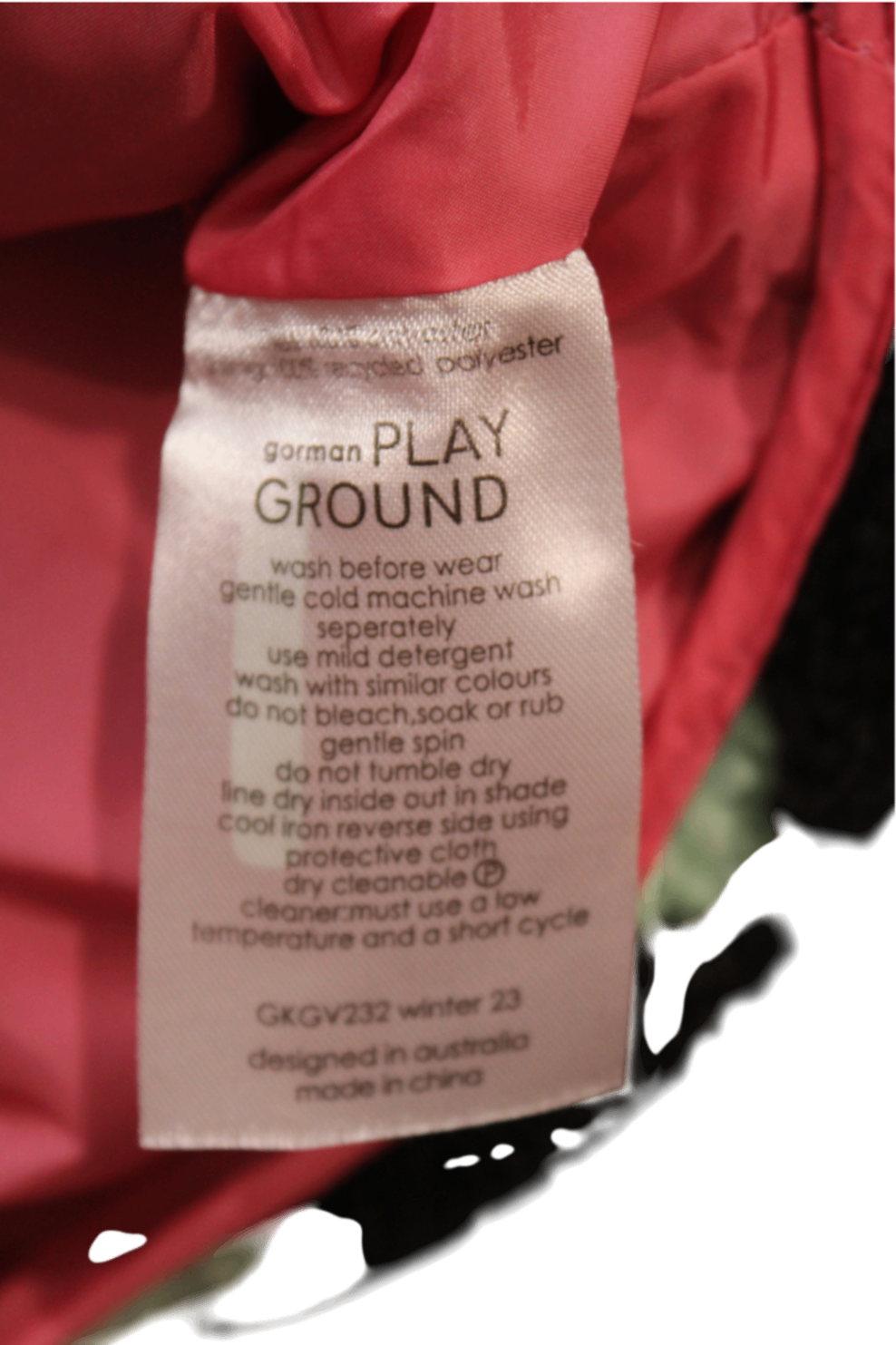 Gorman Kids Jacket, Mint green, pink and black, 5-6