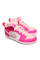 Jordan Sneakers, Pink and White, US 2Y / UK 1.5 / EUR 33.5 / CM 21.5