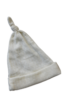 Nature Baby Beanie, Cream pointelle, 0-6m