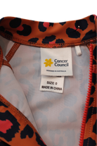 Cancer Council Sunsuit, Orange, black and pink, 0