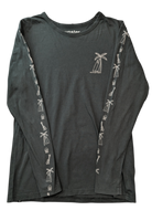 Munster Long-Sleeve T-Shirt, Charcoal/Light Pink, 12