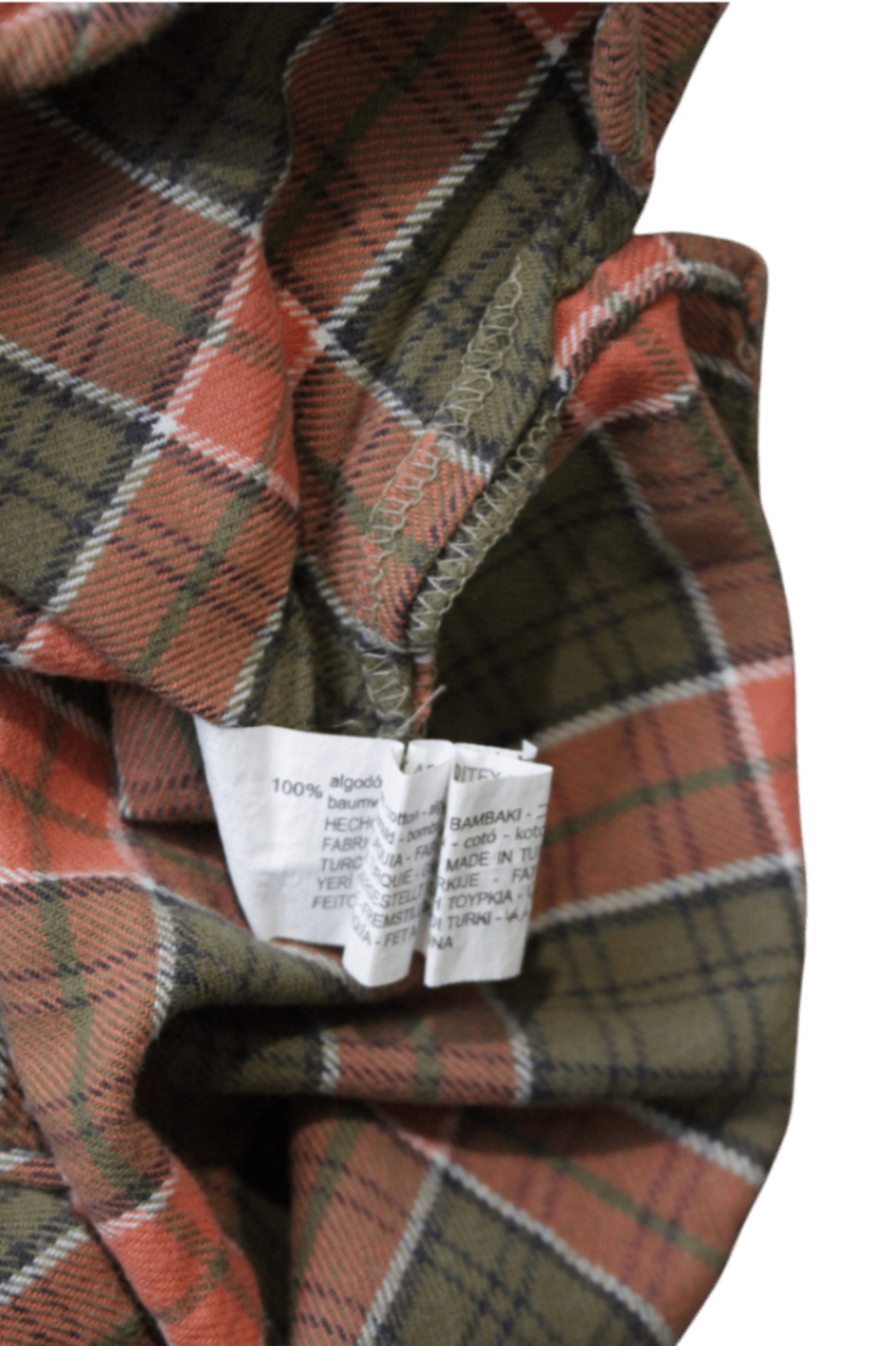 Zara Shirt, Red, olive green, cream and black plaid, 12-18 months