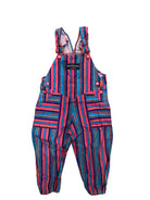Jack Belly Bean Overalls, Multicolour striped with pink, blue, purple and yellow, 2