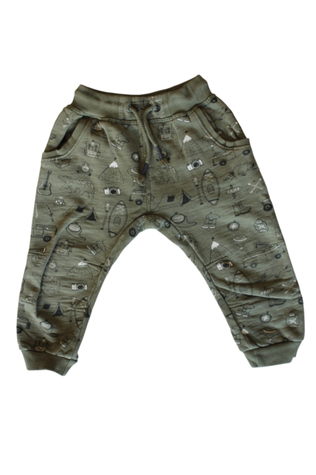 Purebaby Trackpants, khaki, 2