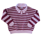 *Sol mate Jumper, Burgundy and light pink stripe, 6