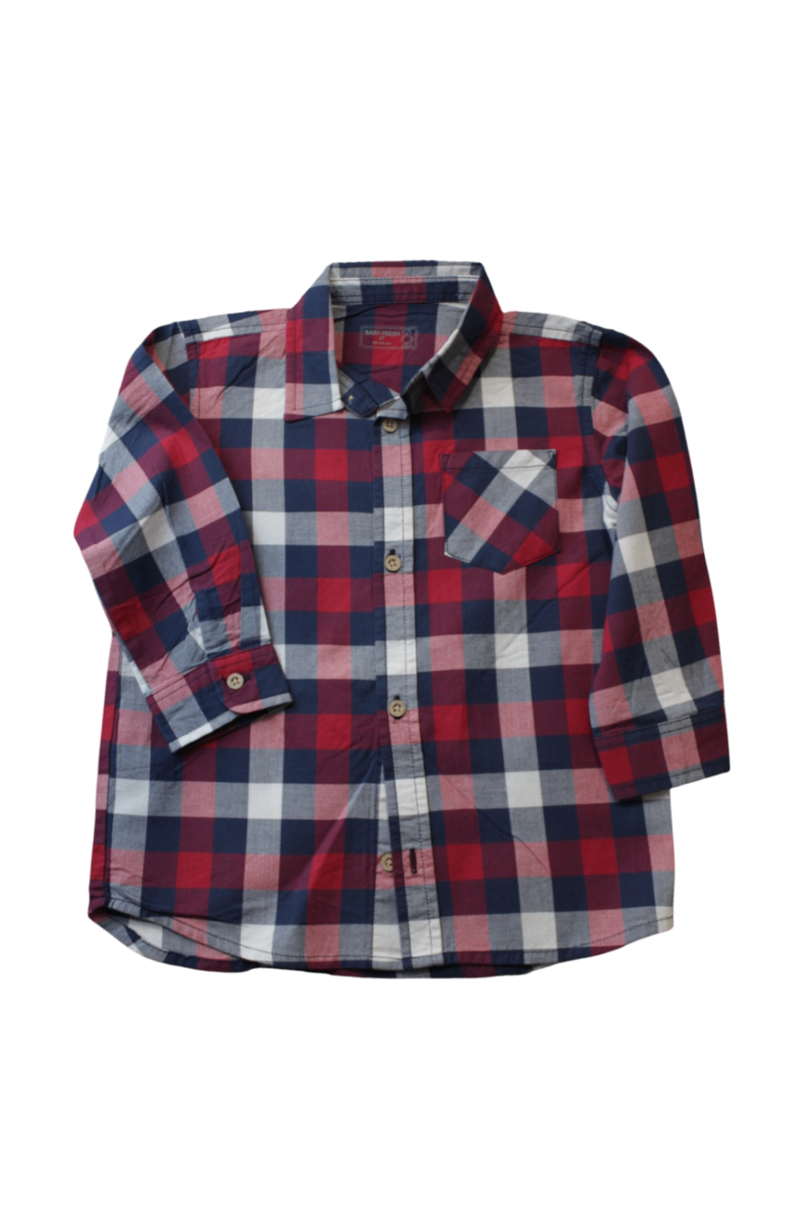 Baby Fresh Shirt, Red, navy, white, grey, 4