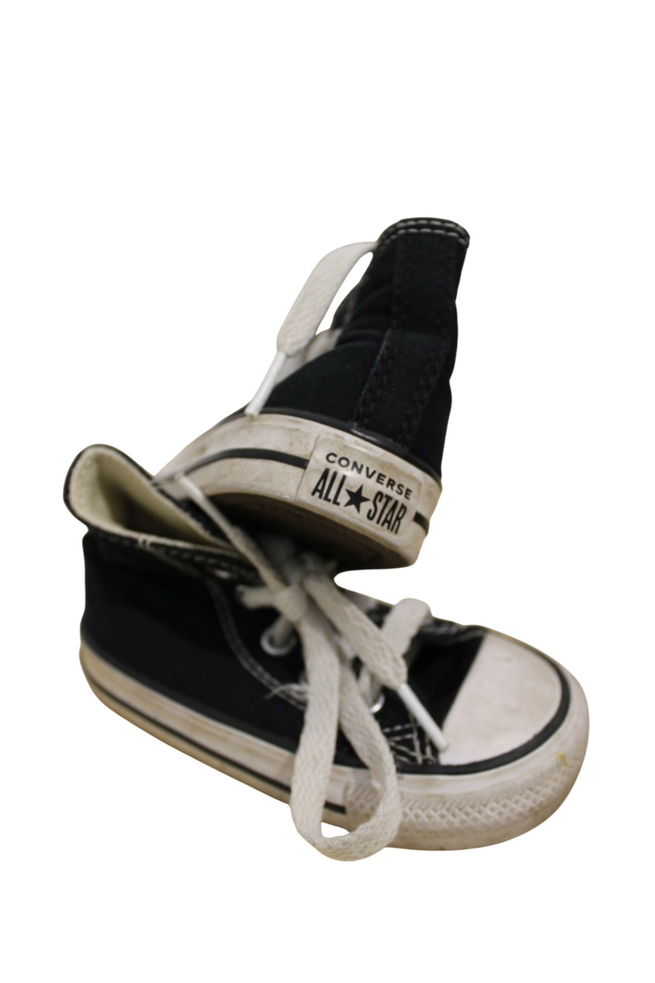 Converse Sneakers, Black and White, US 4/EUR 20