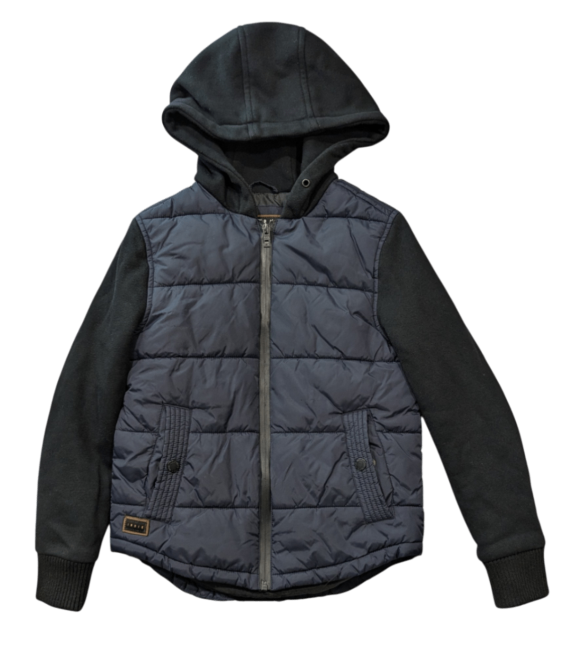 Indie Puffer Jacket, Navy and black, 8