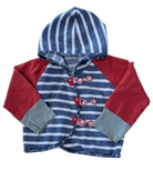 Oishi-m Cardigan, Blue, red, white , 3