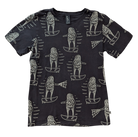 Minti T-Shirt, Black/White print, 12