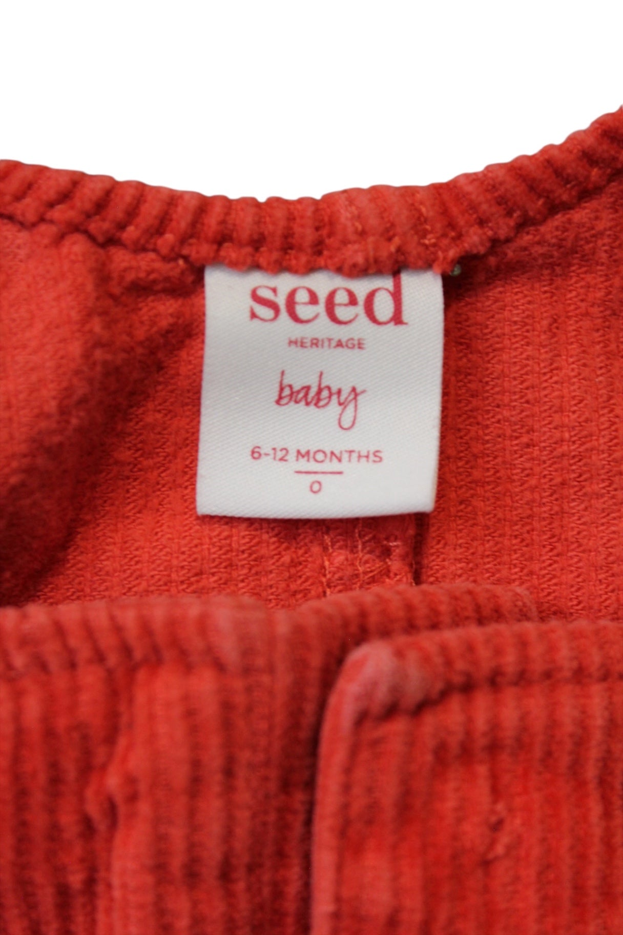 Seed Heritage Overalls, Red, 6-12 months