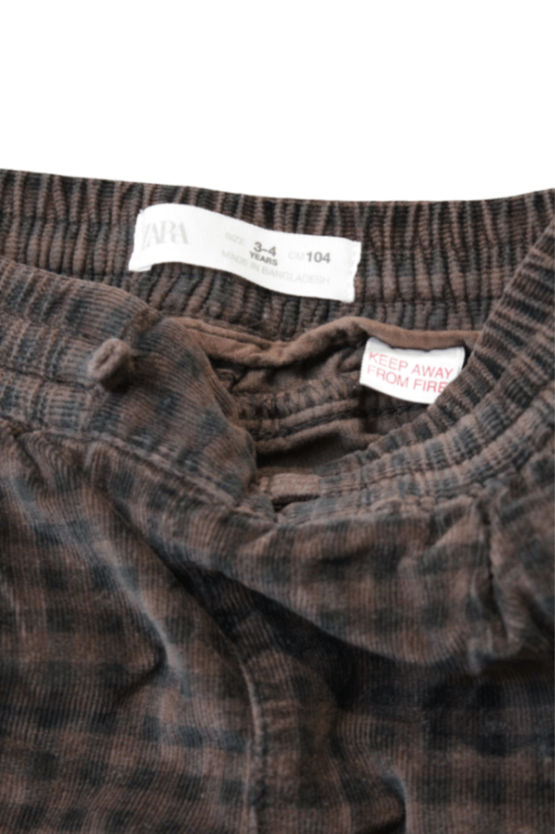 ZARA Pants, Brown and black, 104 / 3-4 years