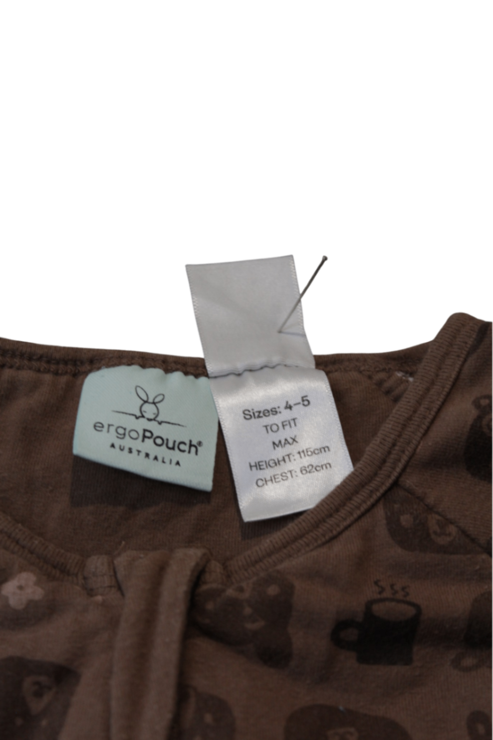 ergoPouch Sleepsuit, Brown, 4-5