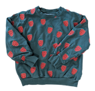 Mini Rodini Jumper, Green/Strawberries, 7-9yrs